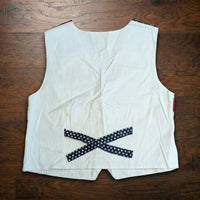 Vintage 1990s Tantrums Americana Flag Print Embroidered Vest Size L