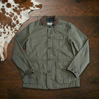 Peter Manning Olive Green Corduroy Collar Flannel Lined Barn Jacket Size 1 (XS)
