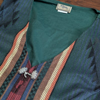 Vintage 1990s Roper Southwestern Pattern Hook and Eye Vest Size 2XL