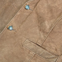 Vintage 1980s Company B Genuine Suede Star Button Western Vest Size M