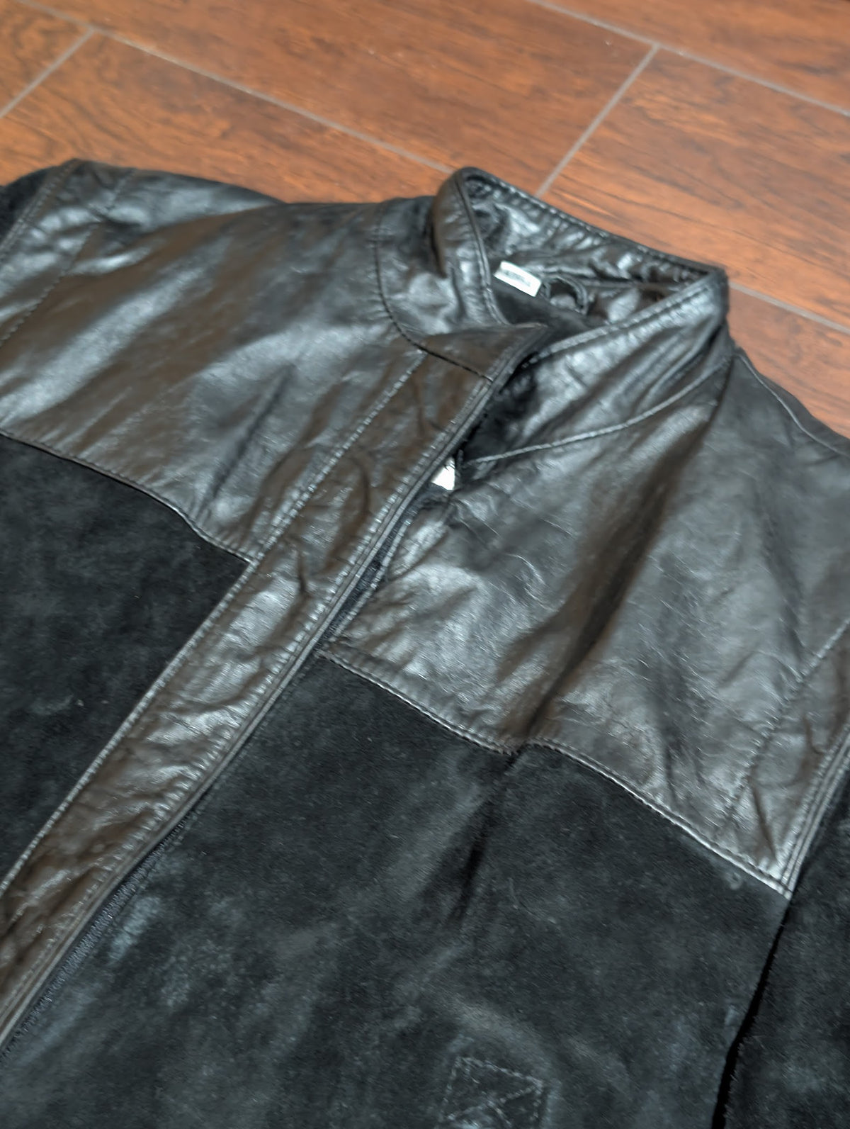 Vintage 1980s Wilsons Suede & Leather Bomber Jacket Size 8 (Fits M)