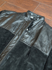 Vintage 1980s Wilsons Suede & Leather Bomber Jacket Size 8 (Fits M)