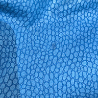 Vintage 1980s Out of Bounds Cobalt Blue Snakeskin Leather Bomber Jacket Size M (Fits S)