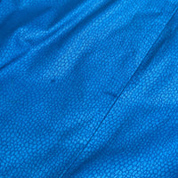 Vintage 1980s Out of Bounds Cobalt Blue Snakeskin Leather Bomber Jacket Size M (Fits S)