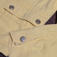 Lauren Ralph Lauren Yellow Cotton Linen Lobster Clasp Jacket Size M
