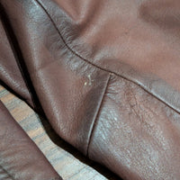 Y2K Arden B Brown Genuine Leather Button Blazer Jacket Size M