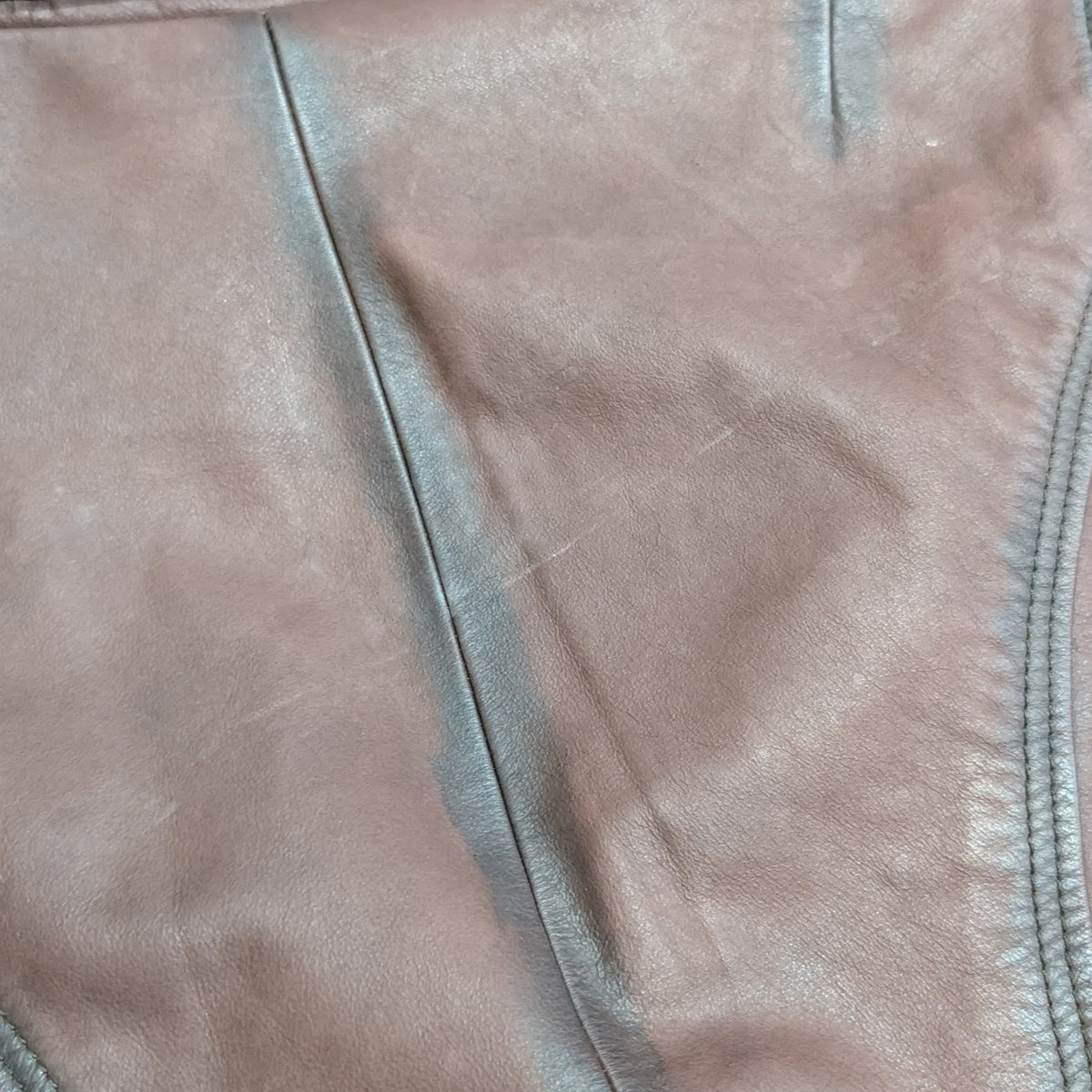 Y2K Arden B Brown Genuine Leather Button Blazer Jacket Size M