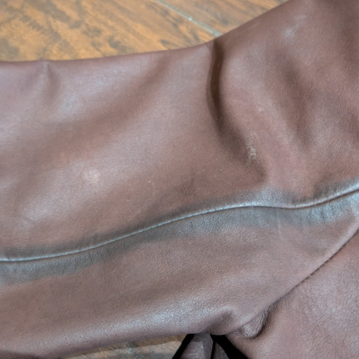 Y2K Arden B Brown Genuine Leather Button Blazer Jacket Size M