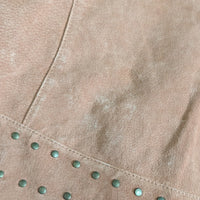 Y2K Vintage Rod's Studded Brown Suede Leather Jacket Size L (Fits M)