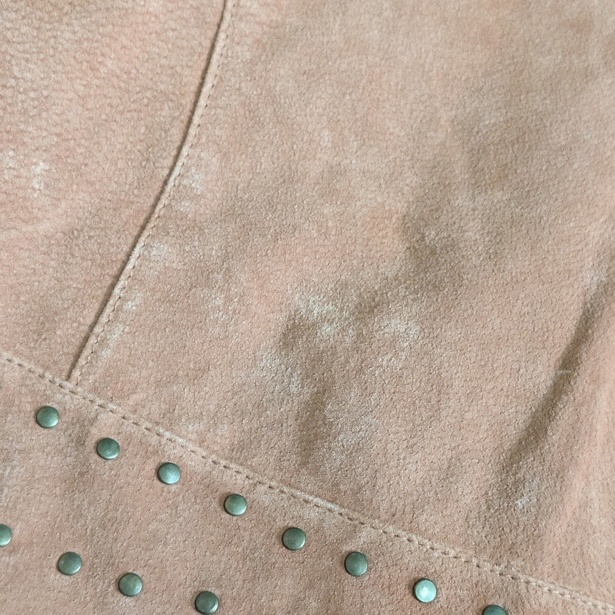 Y2K Vintage Rod's Studded Brown Suede Leather Jacket Size L (Fits M)