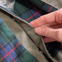 Peter Manning Olive Green Corduroy Collar Flannel Lined Barn Jacket Size 1 (XS)