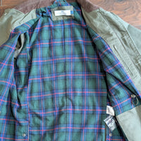 Peter Manning Olive Green Corduroy Collar Flannel Lined Barn Jacket Size 1 (XS)