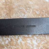 Vintage 1990s Black Leather Ralph Lauren Concho Belt Size XL
