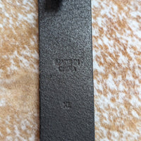 Vintage 1990s Black Leather Ralph Lauren Concho Belt Size XL