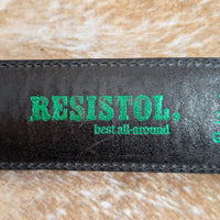 Vintage 1990s Black and Brown Resistol Belt Size 34