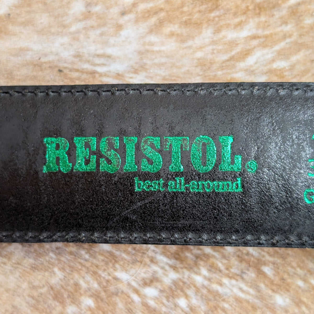 Vintage 1990s Black and Brown Resistol Belt Size 34