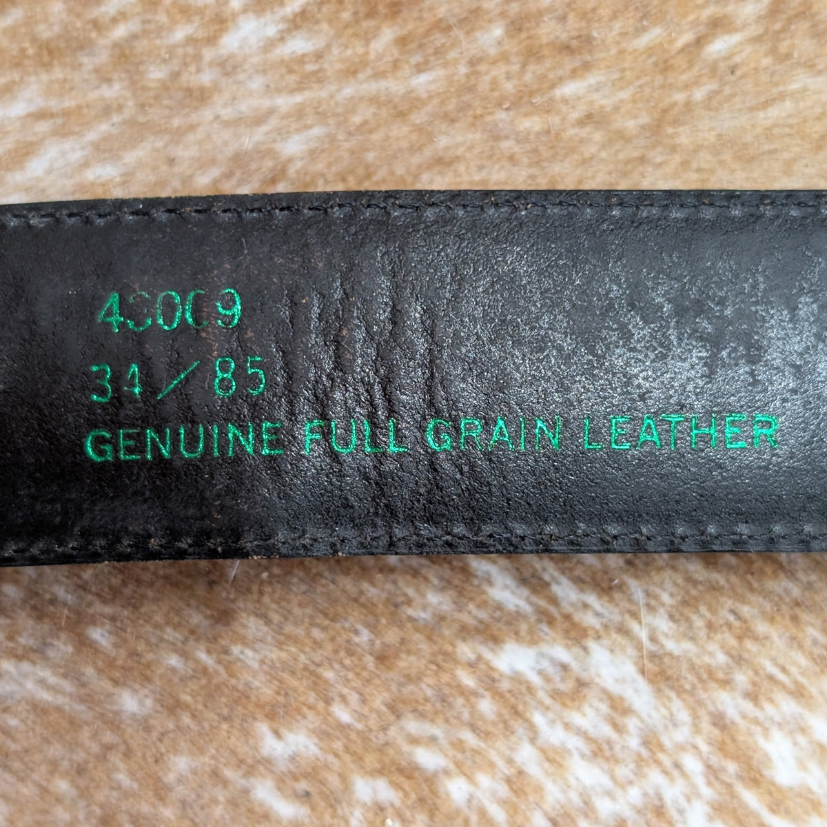 Vintage 1990s Black and Brown Resistol Belt Size 34