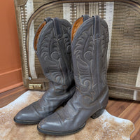 Mens Vintage 1970s Grey Wrangler Cowboy Boots Size 9D