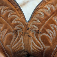 Mens Vintage 1970s Grey Wrangler Cowboy Boots Size 9D