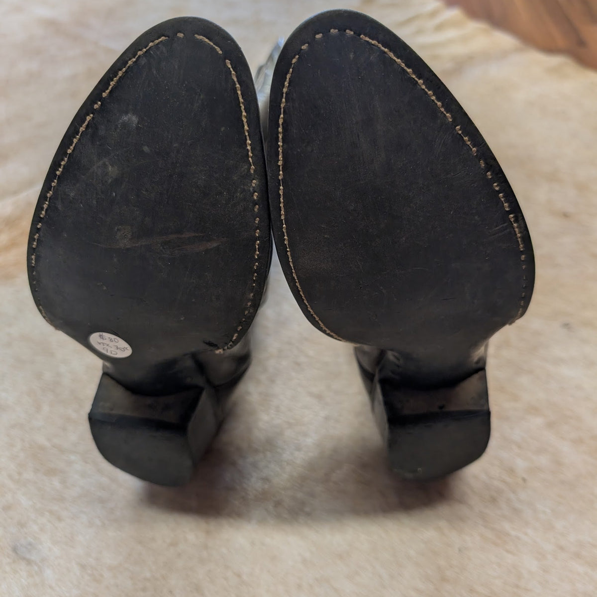 Mens Vintage 1970s Grey Wrangler Cowboy Boots Size 9D
