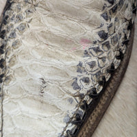 Mens Vintage 1990s Black And White Python Cowboy Boots Size 8.5