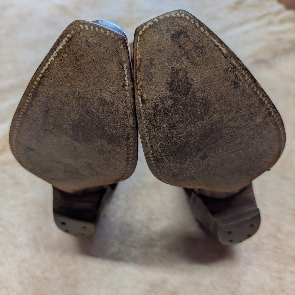 Vintage 1970s Oxblood Nocona Cowboy Boots Size 8
