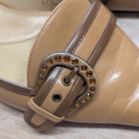 Vintage 1990s Calvin Klein Kitten Heels With Buckle Detail Size 8.5M