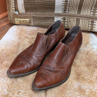 Vintage 1990s Brown Durango Western Cowboy Ankle Booties Size 9.5M