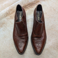 Vintage 1990s Brown Durango Western Cowboy Ankle Booties Size 9.5M