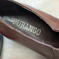 Vintage 1990s Brown Durango Western Cowboy Ankle Booties Size 9.5M
