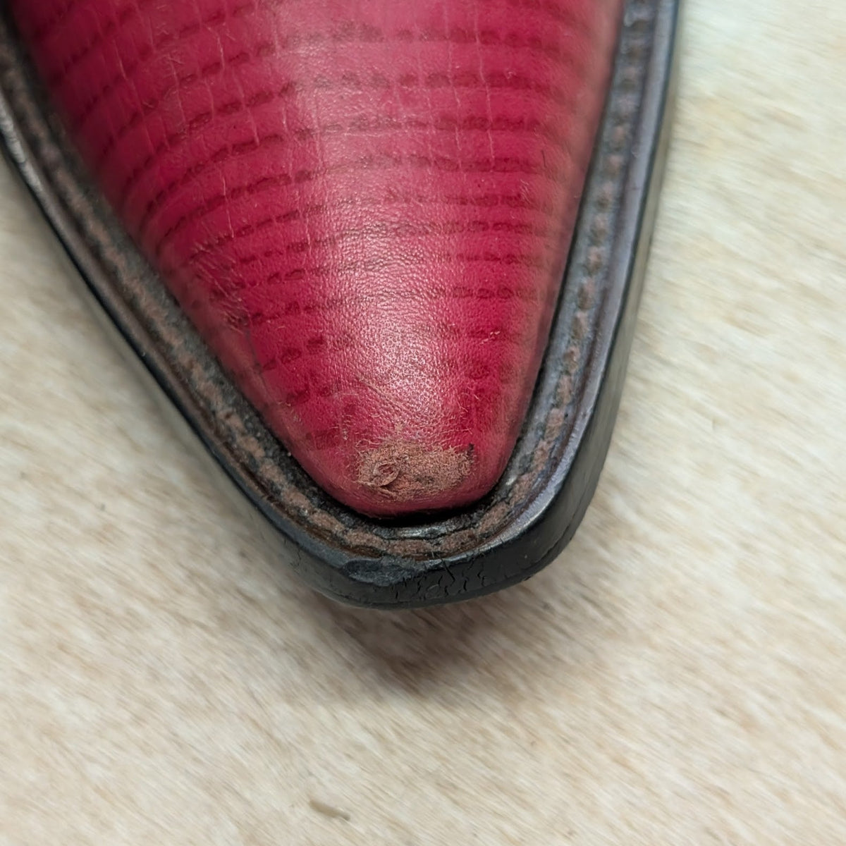 Vintage 1990s Nine West Hot Pink And Black Cowboy Boots Size 7