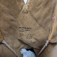 Ariat Brown And Red Bandana Print Square Toe Cowboy Boots Size 7