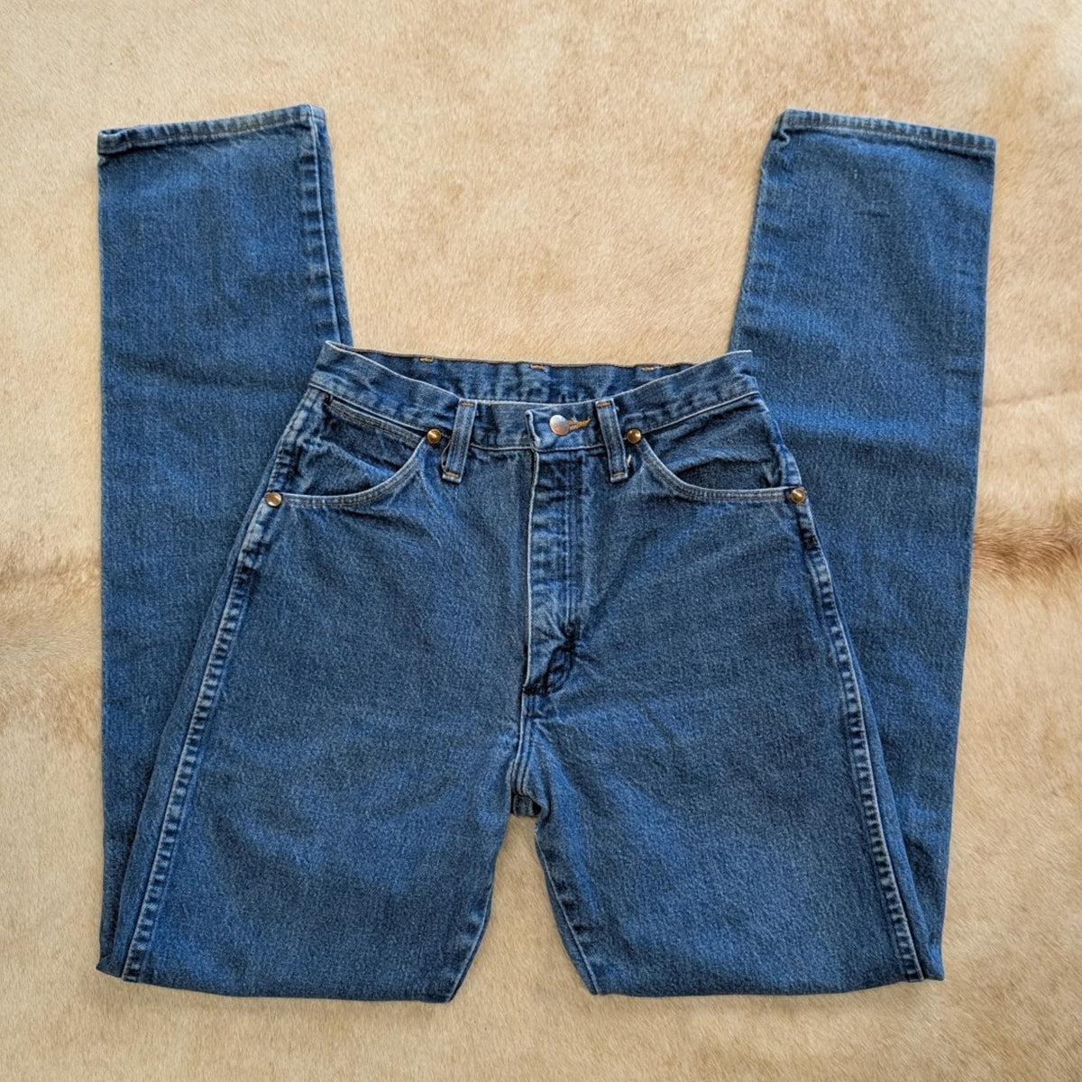 Vintage 1990s High Rise Straight Leg Wrangler Jeans Size 5