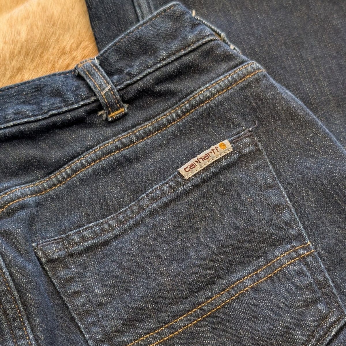 Carhartt Plaid Lined Straight Leg Jeans Size 2