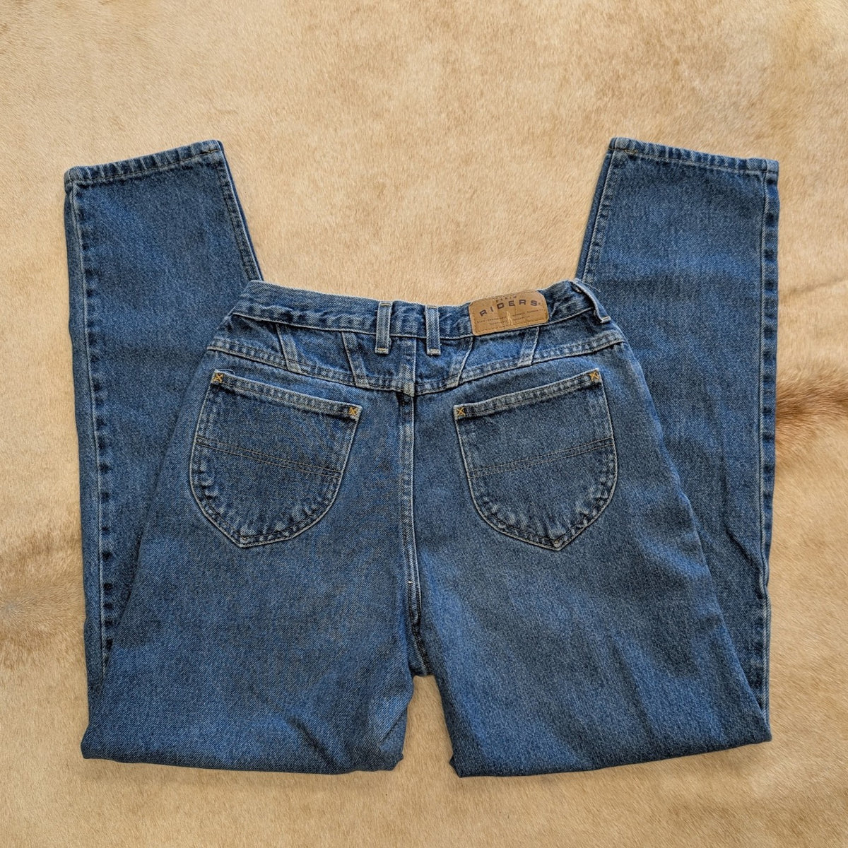 Vintage 1990s High Rise Mom Fit Straight Leg Lee Riders Jeans Size 6