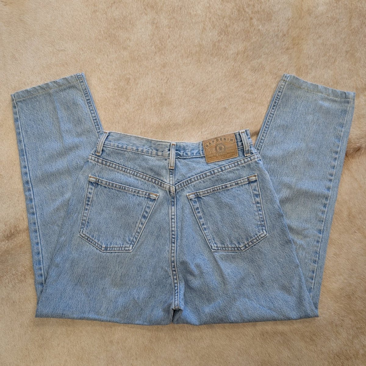 Vintage 1990s High Rise Straight Leg Gap Ankle Jeans Size 10