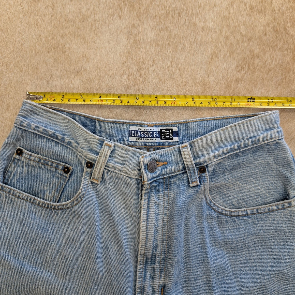 Vintage 1990s High Rise Straight Leg Gap Ankle Jeans Size 10