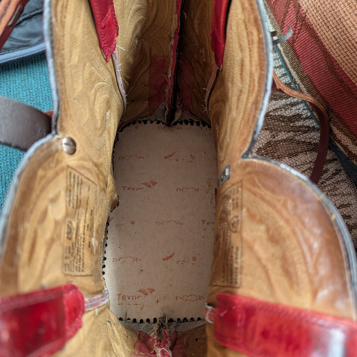 Handmade Red Leather Fringe Shoulder Bag