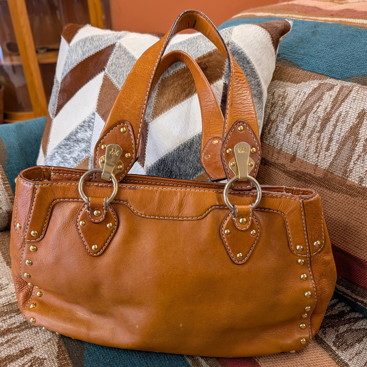 Tan And Gold Hardware Michael Kors Bag