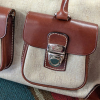 Dooney & Bourke Khaki And Brown Bag
