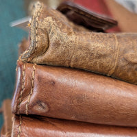 Brown Western Traditions Small Leather Crossbody Bag