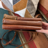 Brown Western Traditions Small Leather Crossbody Bag