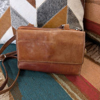 Brown Western Traditions Small Leather Crossbody Bag