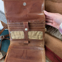 Brown Western Traditions Small Leather Crossbody Bag