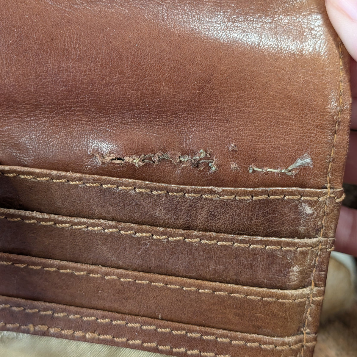 Brown Western Traditions Small Leather Crossbody Bag