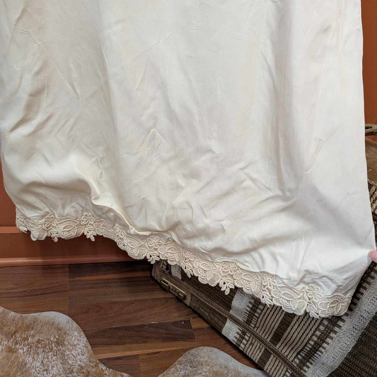 Handmade Vintage Lace Dress Size XS