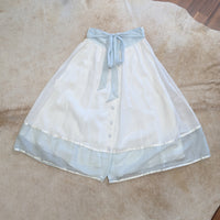Vintage 1970s Gunnies White And Blue Skirt Size XS/S