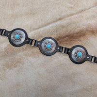 Black Ariat Concho Wrap Belt Size M
