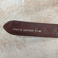 Vintage 1980s Brown Concho Belt Size 30