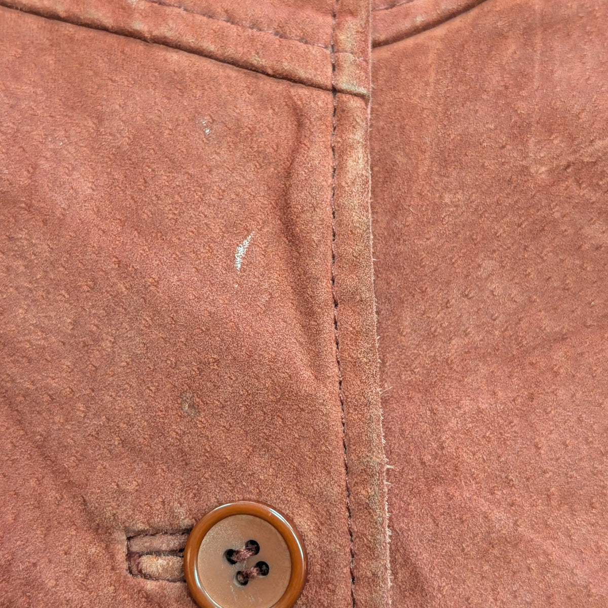 Red Suede Van Heusen Jacket Size M